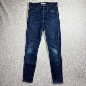Madewell 10” High Rise Skinny Women’s Size 27 Stretch Dark Wash Blue Jeans
